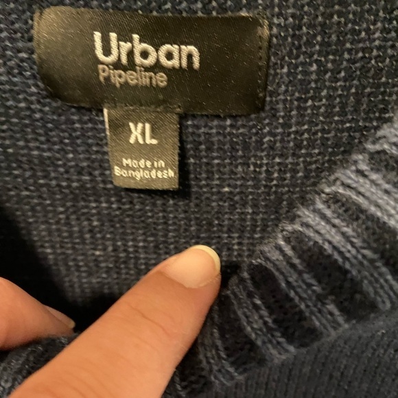 NWOT Urban pipeline men’s crew neck striped sweater size extra large - Picture 2 of 8
